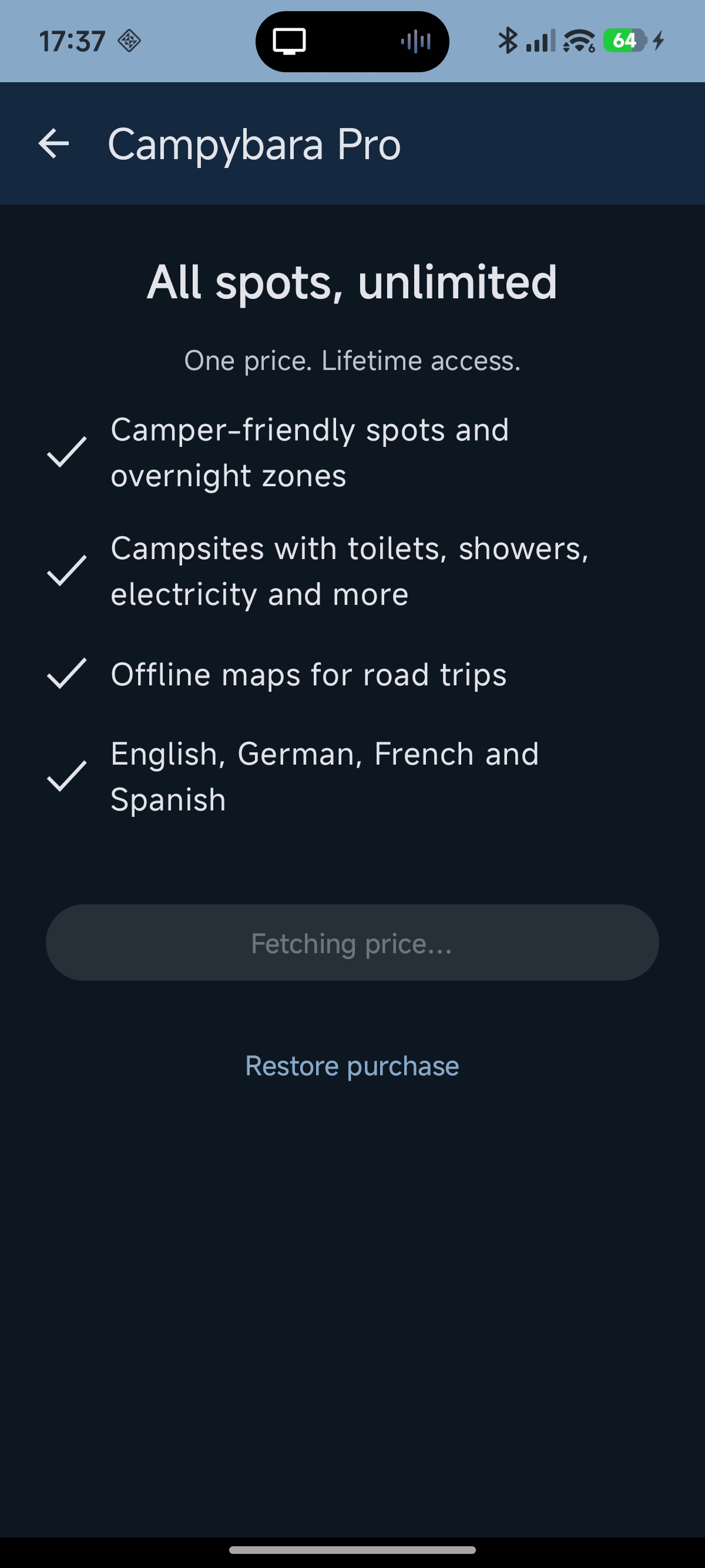 offline pack upsell